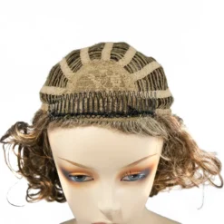 Poppy Wig By WigPro | Synthetic Wig -Best Wig Shop 524 POPPY 3 4cap jawcombtop bottom machinetied FRONT