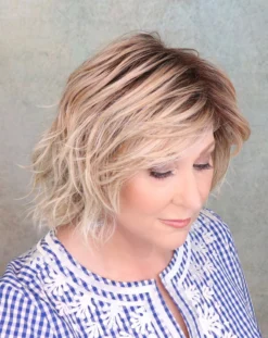 Anima Wig By Ellen Wille | Mono Crown -Best Wig Shop AnimaSandyBlondeRootedtop