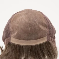 Aubrey Wig By Envy | Mono Top | Human Hair Blend -Best Wig Shop AubreyFront DarkGrey