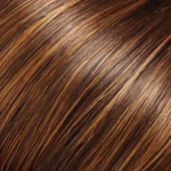 EasiPart XL Topper French 8" | Remy Human Hair -Best Wig Shop BROWN WITH LITE RED GOLD BLONDE HIGHLIGHTS TIPS 6F27 a40a3d2e 121f 46b8 877d 00d2e70bc944