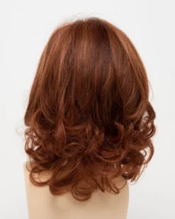 Danielle Wig By Envy | Mono Top | Human Hair | Synthetic Blend -Best Wig Shop DanielleBack LighterRed