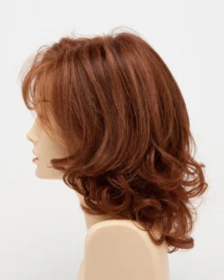 Danielle Wig By Envy | Mono Top | Human Hair | Synthetic Blend -Best Wig Shop DanielleLeftSide LighterRed