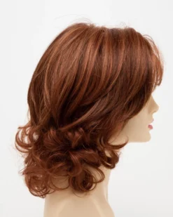 Danielle Wig By Envy | Mono Top | Human Hair | Synthetic Blend -Best Wig Shop DanielleRightSide LighterRed