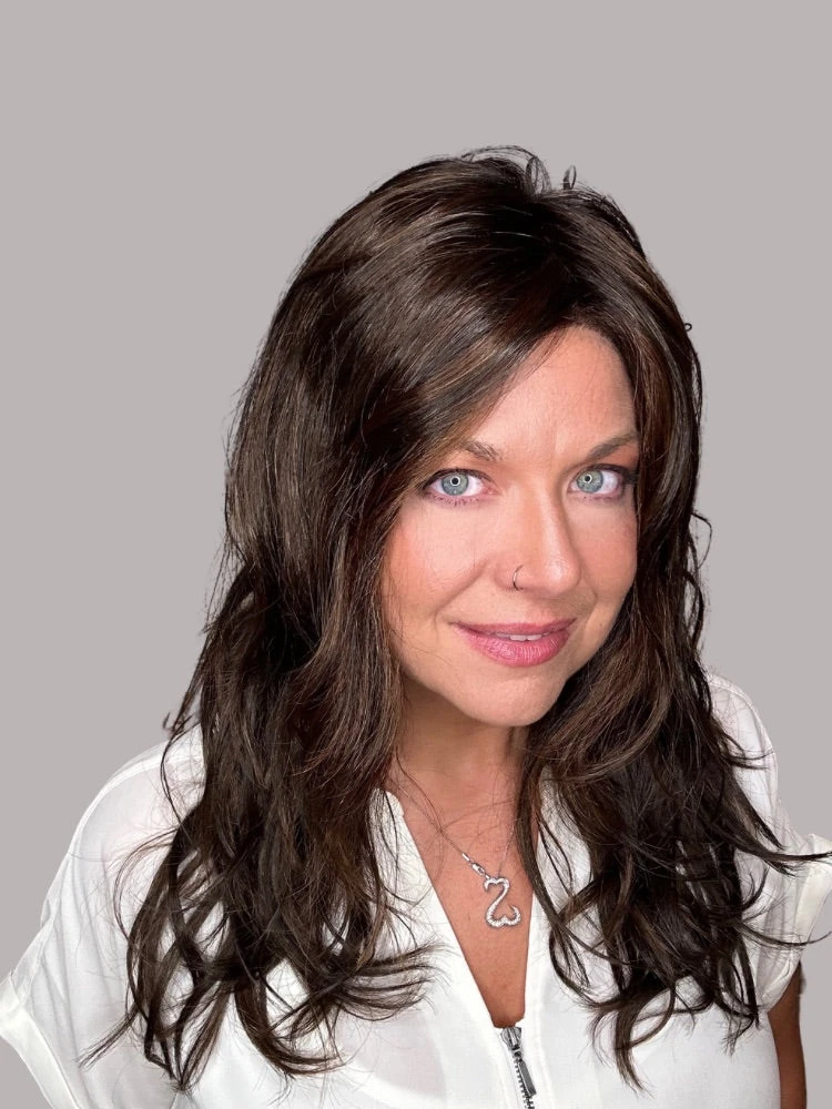 Arrow Wig by Ellen Wille | Mono Part Arrow Wig By Ellen Wille | Mono Part -Best Wig Shop ELLENWILLEARROWChocolateRootedFront