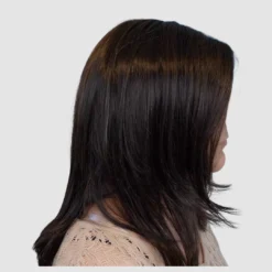 Belinda Wig By Envy | Mono Part -Best Wig Shop Envy Belinda DarkBrown Side