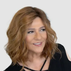 Emma Wig By Envy | Mono Part | Human Hair | Synthetic Blend -Best Wig Shop Envy Emma CreamedCoffee EnvyHair 2