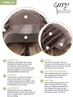 Isabella Wig By Envy | Mono Top | Human Hair | Synthetic Blend 16 Isabella Wig By Envy | Mono Top | Human Hair | Synthetic Blend -Best Wig Shop Isabella