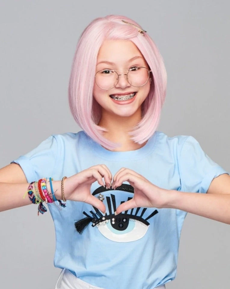 Sweetly Pink Children's Wig by Hairdo Sweetly Pink Children's Wig By Hairdo -Best Wig Shop KIDZ SweetlyPink Model3 Front2