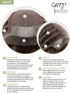 Krista Wig By Envy | Mono Top | Human Hair | Synthetic Blend -Best Wig Shop Krista