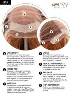 Lisa Wig By Envy | Human Hair/Synthetic Blend 18 Lisa Wig By Envy | Human Hair/Synthetic Blend -Best Wig Shop LisaCC04