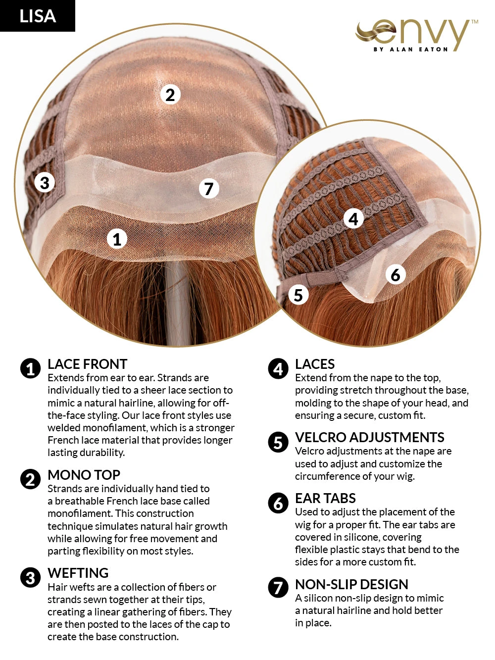 Lisa Wig by Envy | Human Hair/Synthetic Blend Lisa Wig By Envy | Human Hair/Synthetic Blend -Best Wig Shop LisaCC04