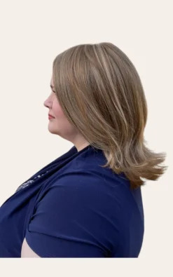 Lisa Wig By Envy | Human Hair/Synthetic Blend 16 Lisa Wig By Envy | Human Hair/Synthetic Blend -Best Wig Shop Lisa Envy DarkerBlonde Left