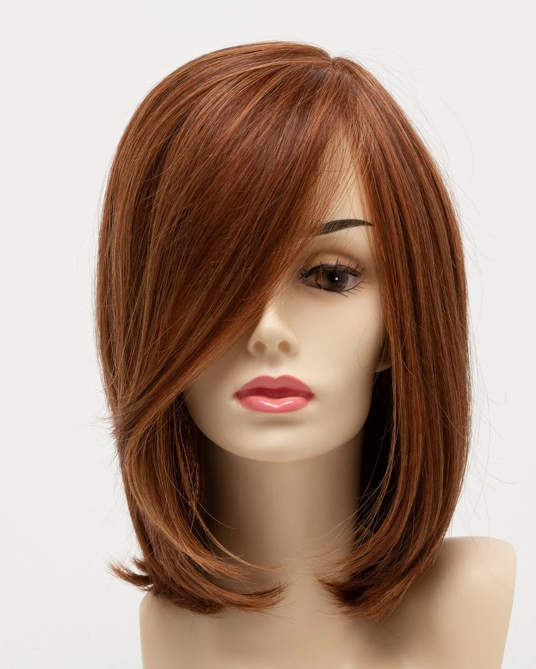 Lynsey Wig by Envy | Mono Top | Human Hair | Synthetic Blend Lynsey Wig By Envy | Mono Top | Human Hair | Synthetic Blend -Best Wig Shop LynseyFront LighterRed
