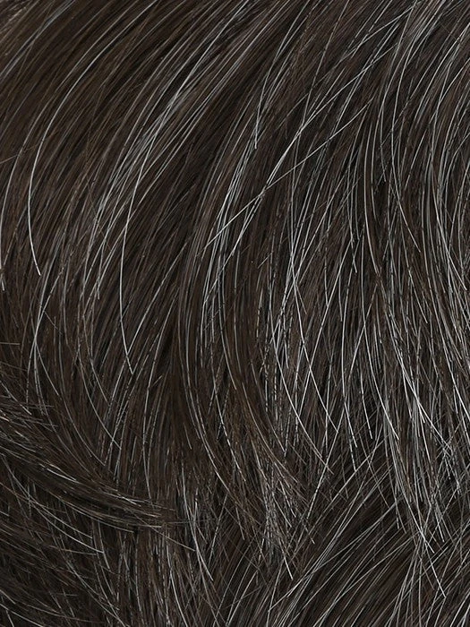 Chiseled Men's Wig by HIM | Mono Top Chiseled Men's Wig By HIM | Mono Top -Best Wig Shop M34S Medium Brown With 10 Grey Blend