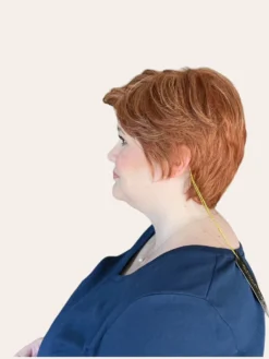 Paula Wig By Envy | Human Hair/Synthetic Blend -Best Wig Shop Paula Envy LighterRed Left