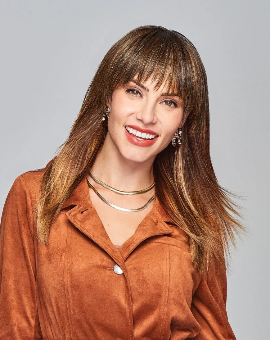 Beautiful Illusion Topper by Raquel Welch | Mono Top Beautiful Illusion Topper By Raquel Welch | Mono Top -Best Wig Shop RW BeautifulIllusion Model Front2