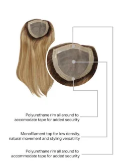 Gilded 18" Topper By Raquel Welch | Human Hair | Mono Top -Best Wig Shop Resized RW Gilded 18 ProductSize 525x700 1 525x700 a4bb9fa2 cf67 4ecf 812a 0156b338522b