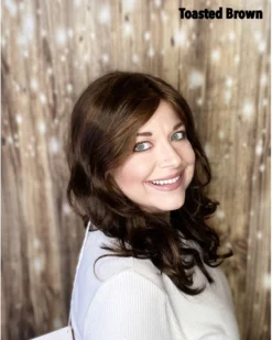 Brittany Wig By Amore | Double Mono Top -Best Wig Shop amorebrittanytoastedbrown1