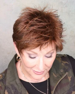 Bliss Wig By Ellen Wille | Mono Crown -Best Wig Shop blisscinnamonbrownlightedtop