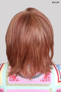 Black Tie Chic Wig By Raquel Welch | Heat-Friendly Synthetic -Best Wig Shop cBlackTieChicRWFieryCopperBack