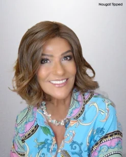 Delight Wig By Ellen Wille | Mono Part -Best Wig Shop cEWDelightNougatTippedFRONT