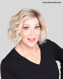 Scala Wig By Ellen Wille | Heat-Friendly Synthetic -Best Wig Shop cScalaEWSandyblonderootedfront