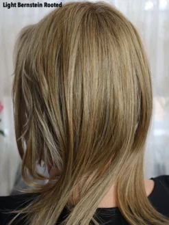 Couture By Ellen Wille | Heat-Friendly Synthetic Topper -Best Wig Shop couturetopperbackltbernsteinrootedcopy