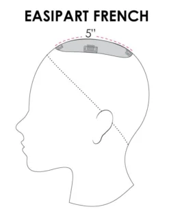 EasiPart Topper French 8" | Remy Human Hair -Best Wig Shop easiPart French Coverage