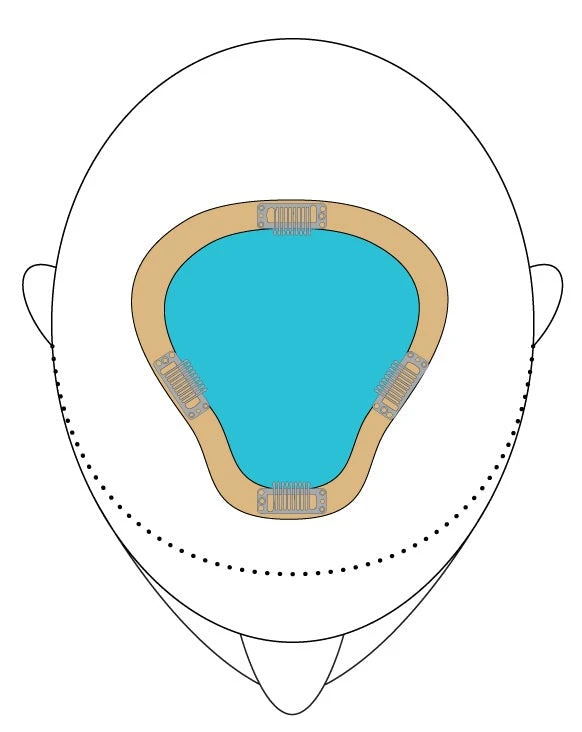 easiPart XL 8" | Remy Human Hair EasiPart XL 8" | Remy Human Hair -Best Wig Shop easiPartXL placement color