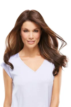 EasiPart XL Topper 18" | Remy Human Hair -Best Wig Shop easiPart XL 18inch 6RN Alt3