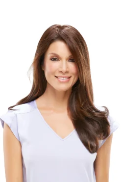 EasiPart XL Topper 18" | Remy Human Hair -Best Wig Shop easiPart XL 18inch 6RN Alt5