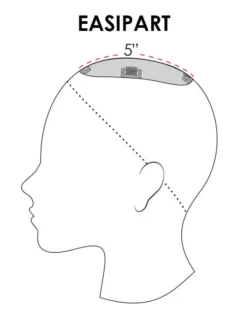 EasiPart Topper 8" | Remy Human Hair | Renau Exclusive -Best Wig Shop easiPart coverage 22f3810e c53e 44f6 be94 2e0d2d72c25d