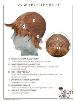 Award Wig By Ellen Wille | Mono Top 5 Award Wig By Ellen Wille | Mono Top -Best Wig Shop ewaward cap