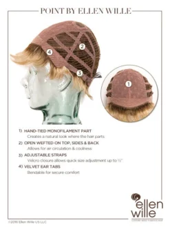 Point Wig By Ellen Wille | Mono Crown -Best Wig Shop ewpoint 15 lg